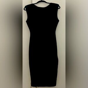 NWT Love Culture Black Backless Midi Dress